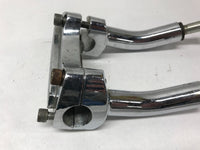 Harley Davidson Handlebar 5" Pullback Risers w/  Clamp Chrome Grooved