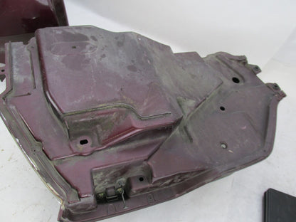 Set Honda Goldwing GL1500 Maroon Hard Saddlebags 81212-MNS-3000 81412-MNS-3000