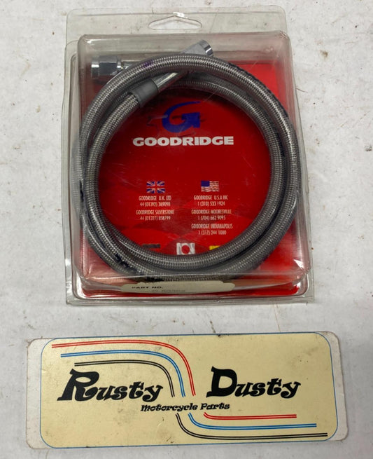 Goodridge 80352 Universal Clear Coat Brake Hose with Chrome Ends - 52in. 52"
