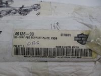 Harley Davidson Genuine NOS Hi Way Highway Peg Support Plate 49126-90