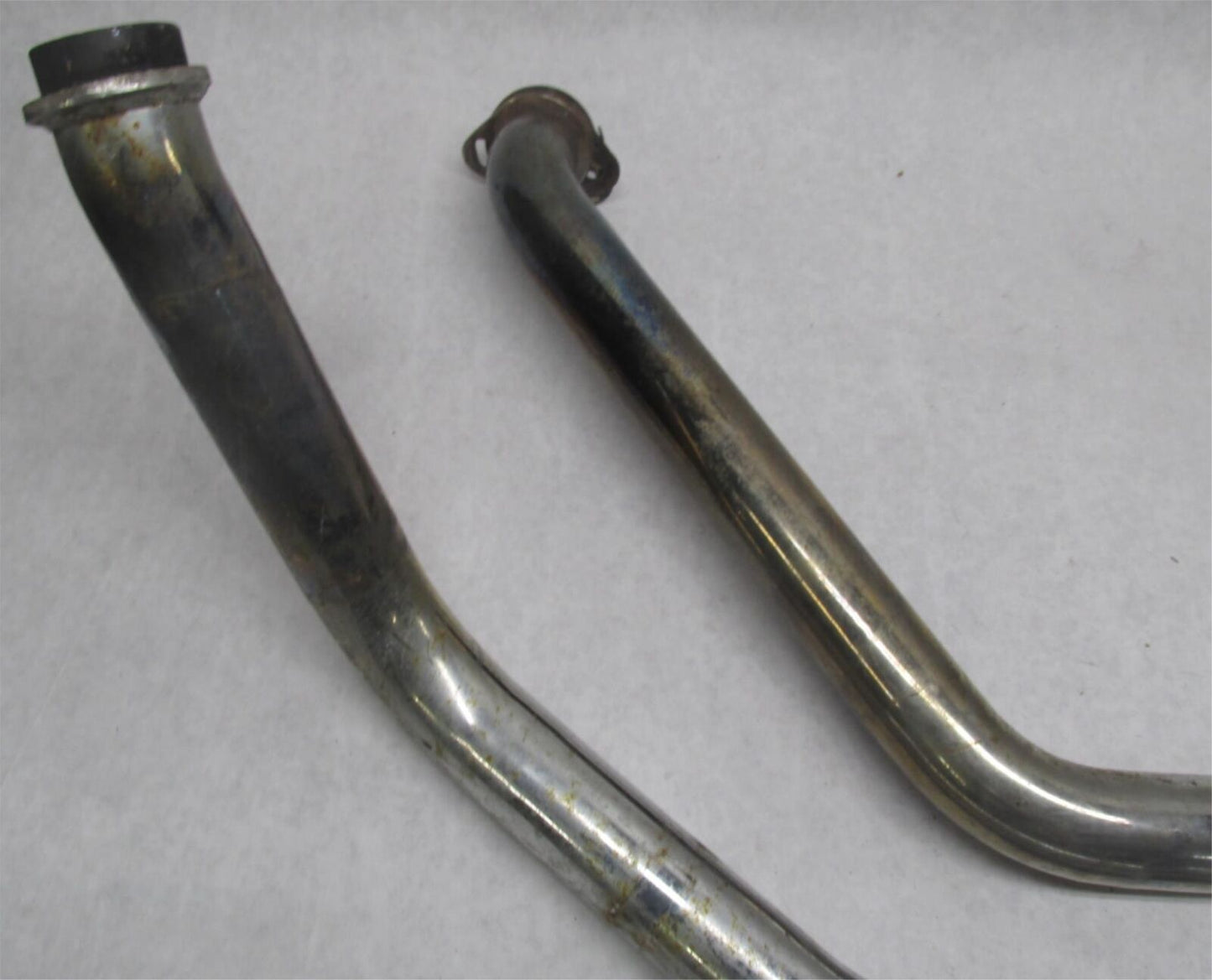 Set of Harley Davidson Shovelhead Vintage Slash Cut Drag Pipes