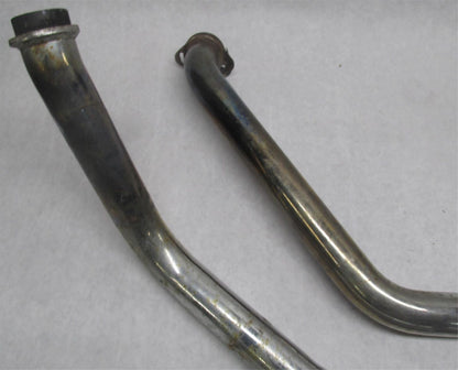 Set of Harley Davidson Shovelhead Vintage Slash Cut Drag Pipes