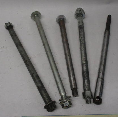 Mixed Lot of (5) Harley Front / Rear Wheel Axles Sportster Dyna Softail  #3