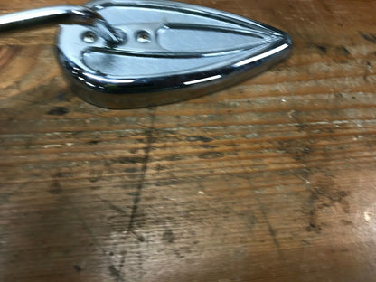 Harley-Davidson Left Side Teardrop Rear View Mirror Chrome Rare Nice Shape
