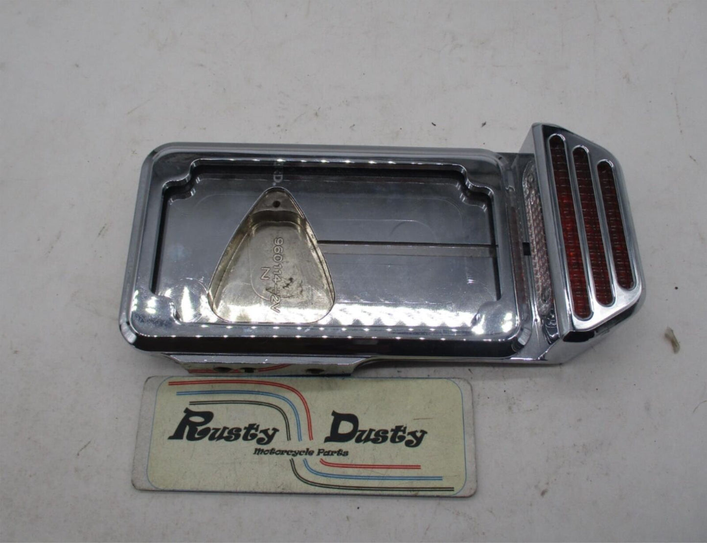 Harley Davidson Chrome Chopper JM Side Mounted License Plate Bracket 960114-2V