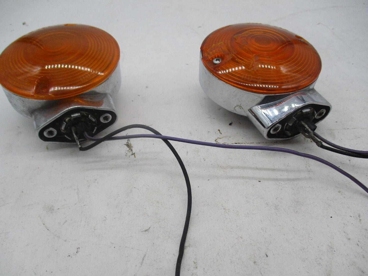 Pair of Harley Davidson Genuine Chrome Touring Turn Signals Electra Glide Road