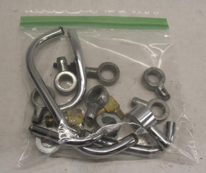 Mixed Lot of Harley Davidson Chrome Oil Lines and Connections