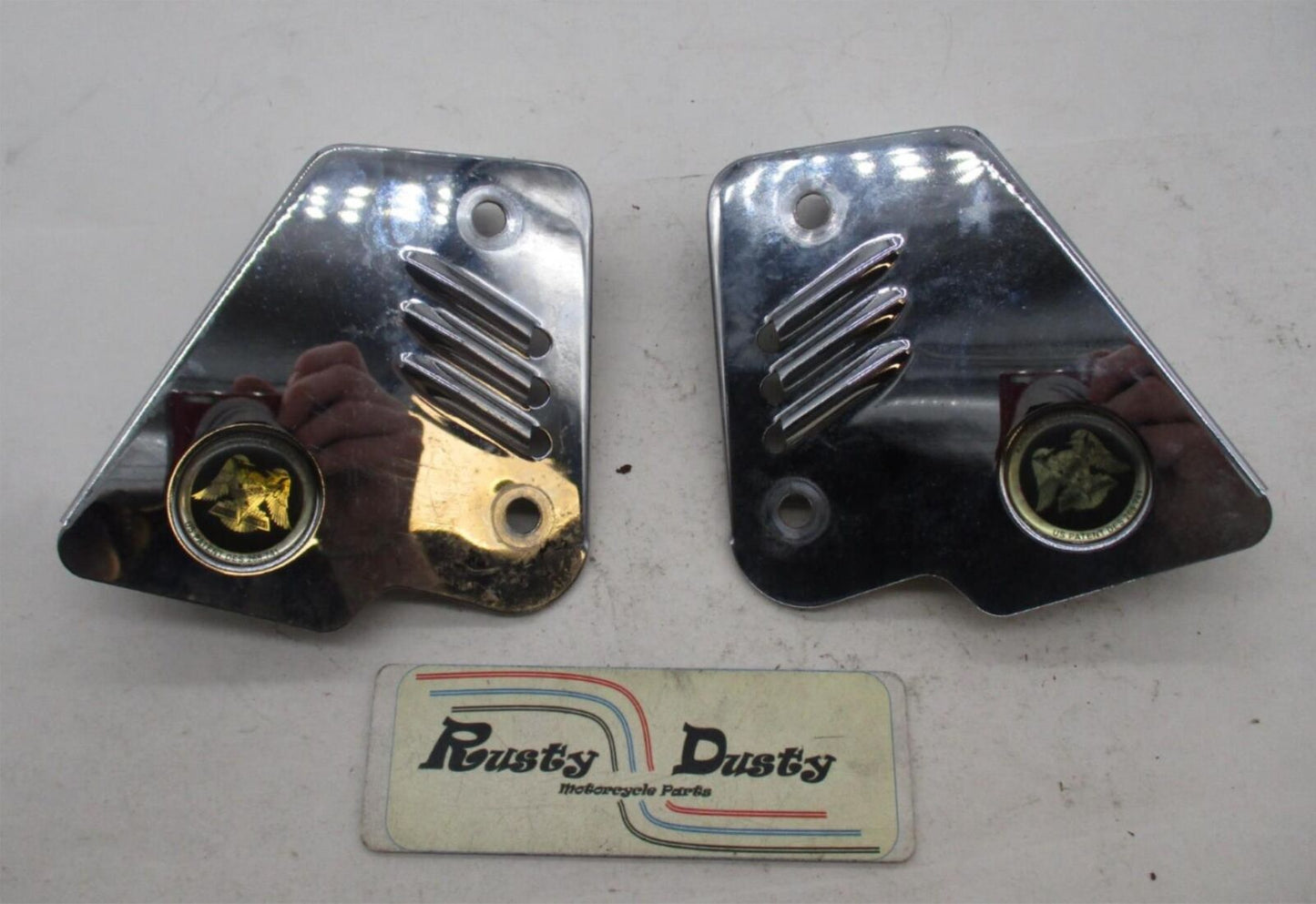 Pair of Harley Davidson 84-95 FLH, FLT Khrome Werks Chrome Brake Caliper Covers
