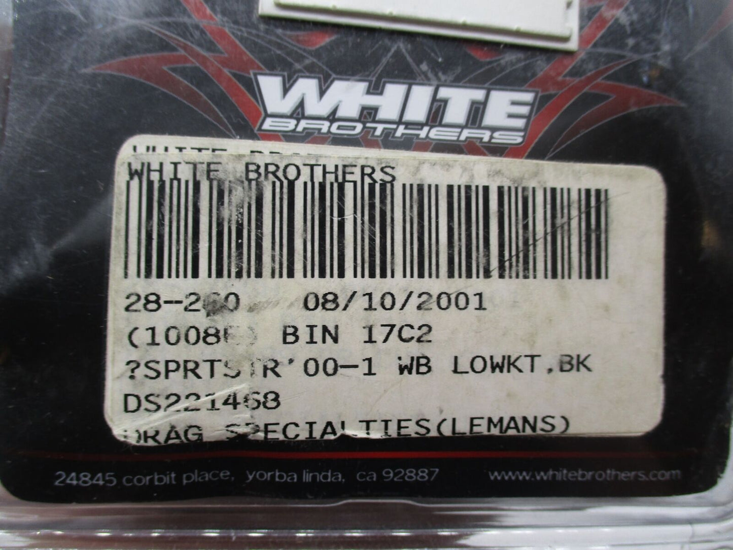 Harley Davidson White Brothers Rear Lowering Kit 28-260 2000-02 XL Sportster