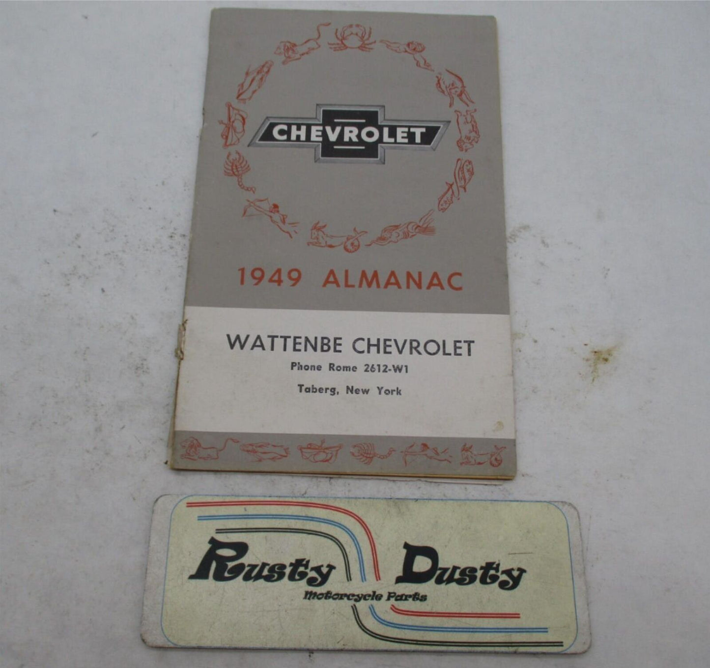 Vintage Original Chevrolet 1949 Almanac Wattanbe Book