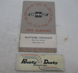 Vintage Original Chevrolet 1949 Almanac Wattanbe Book