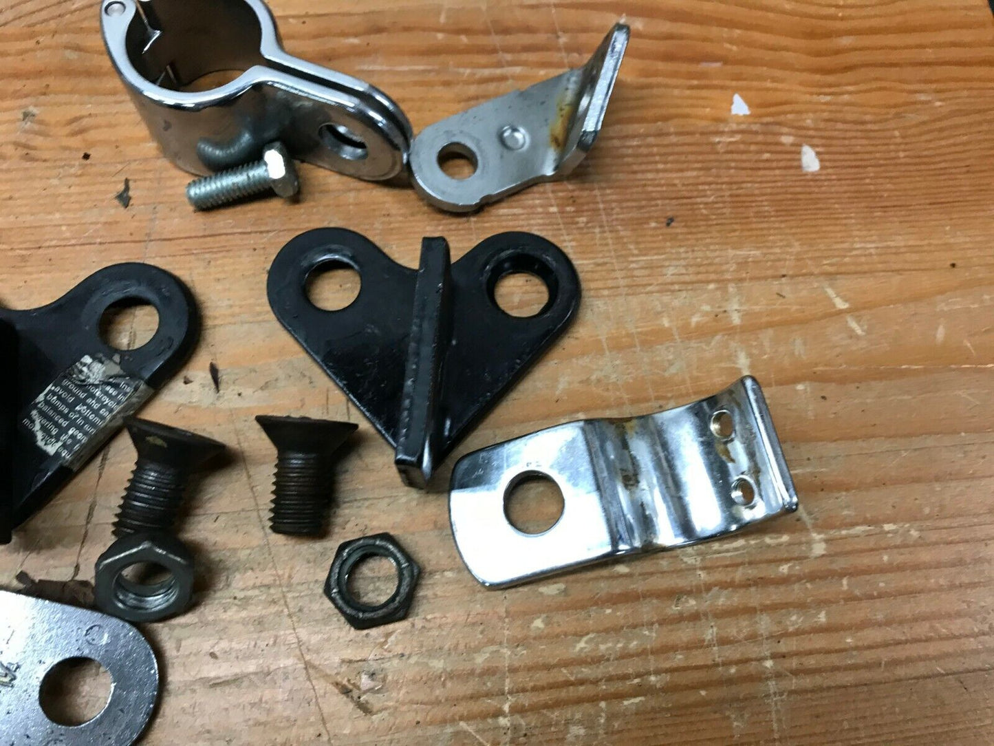 Lot of OEM Harley-Davidson Highway Peg Mounts Foot Peg Passenger clamps Hardware