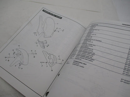 Harley Buell Official 1997-1998 Thunderbolt S3 / S3T  Parts Catalog 99570-98Y