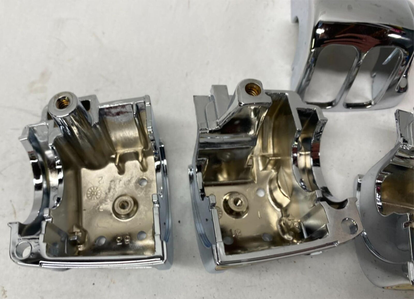 Harley Davison Mixed Lot of Chrome Handle Bar Switch Housing