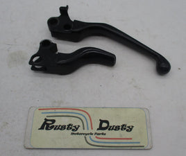 Harley Davidson Pair of Satin Black Hand Control Levers Multi fit