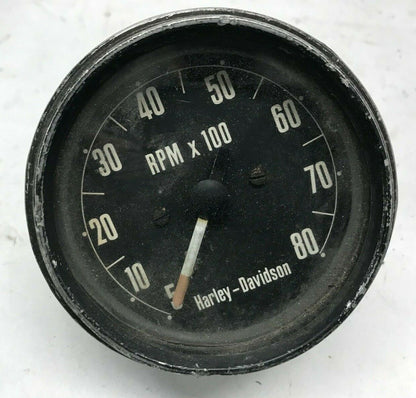 Harley-Davidson Tach Tachometer Black Trim 1-2 Ratio 92051-70 Sportster C