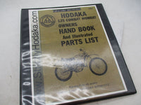 Hodaka 125 Combat Wombat Owner's Handbook and Illustrated Part Lists Binder