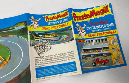 Presto Magix Picture Magic Dry Transfer Game Paper Male Grand Prix Formula 1