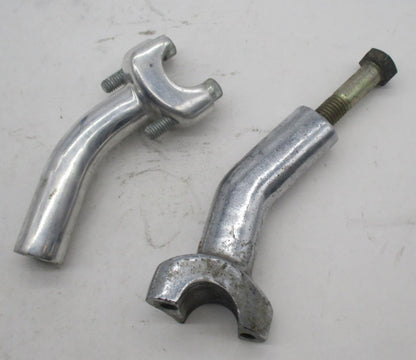 Lot of 2 Left Sides Harley Davidson Handlebar Clamp 4" Risers