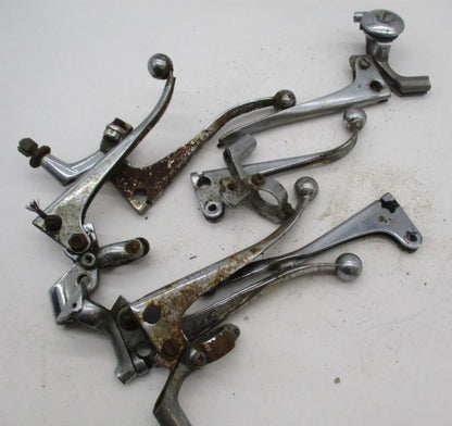 Large Mixed Lot of Vintage Motorcycle Hand Control Levers Brake Clutch