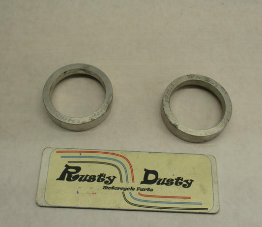 Pair of Harley Davidson 49mm Fork Tube Retaining Rings Chrome