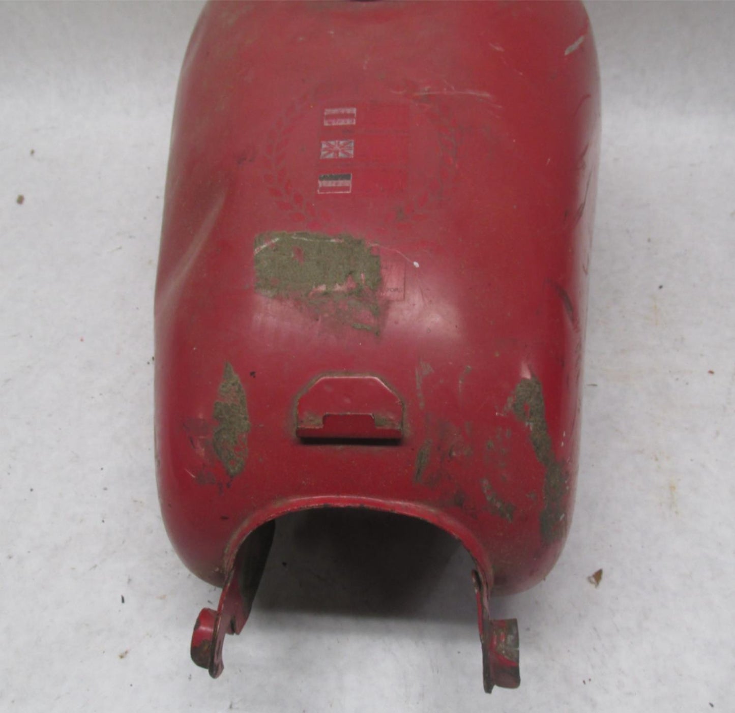 Vintage Original Paint Moto Guzzi Red RARE Gas Fuel Tank Unknown Model