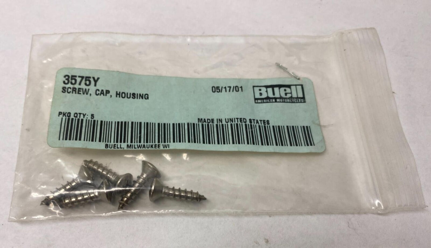 Harley Buell Genuine Screw Cap Housing Genuine 3575Y Lot (5)