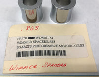 Wimmer Chrome Spacers .863 W01-154 Harley Chrome