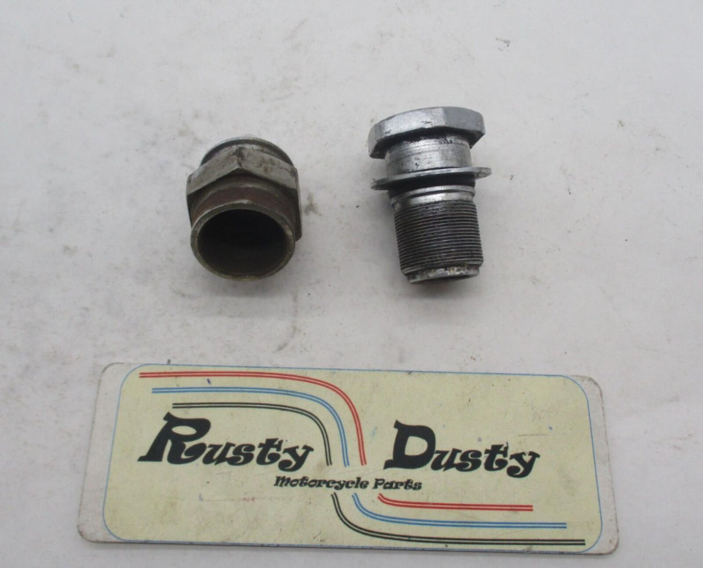 Lot of 2 mismatched Harley Davidson Chopper Top Cap Fork Tube Caps