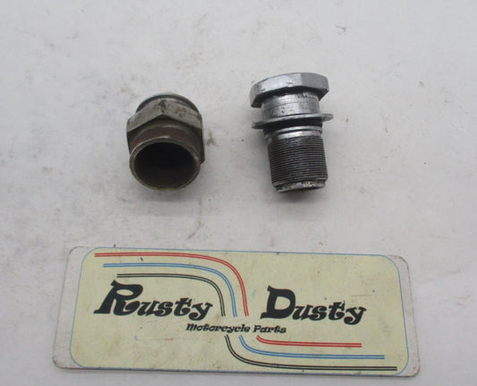 Lot of 2 mismatched Harley Davidson Chopper Top Cap Fork Tube Caps