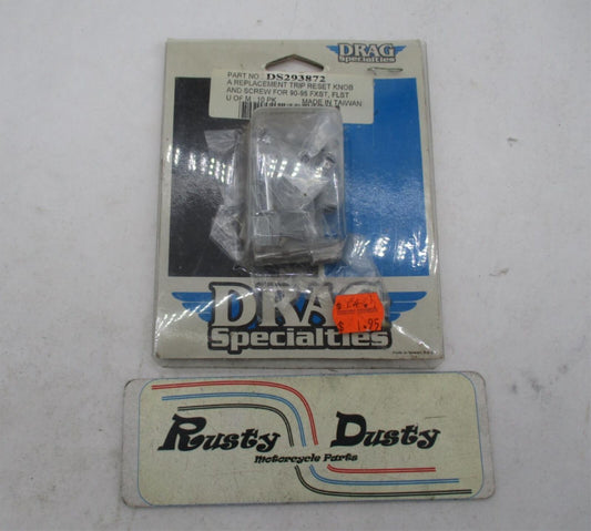 Lot of 7 Harley Davidson 90-95 FXST FLST Chrome Trip Reset Knob & Screw DS293872