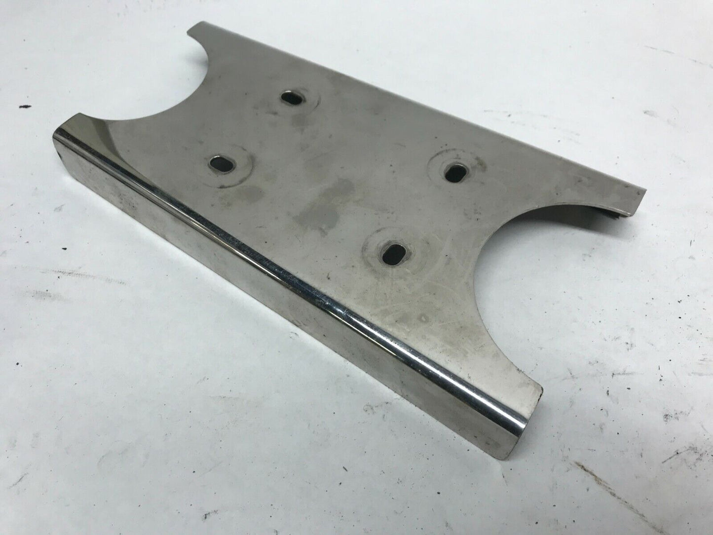 Harley fuel gas tank housing console speedo dash Base Plate Bracket Chrome