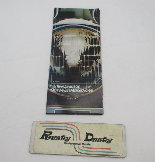 1981 Harley Davidson AMF V-Twin Motorcycle Models Sales Pamphlet Brochure