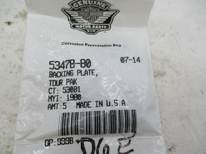 Harley Davidson Genuine NOS OEM Tourpak Backing Plate 53478-80