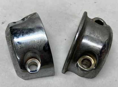 Lot of (2) Harley Chrome Clutch Perch Brackets Clamps