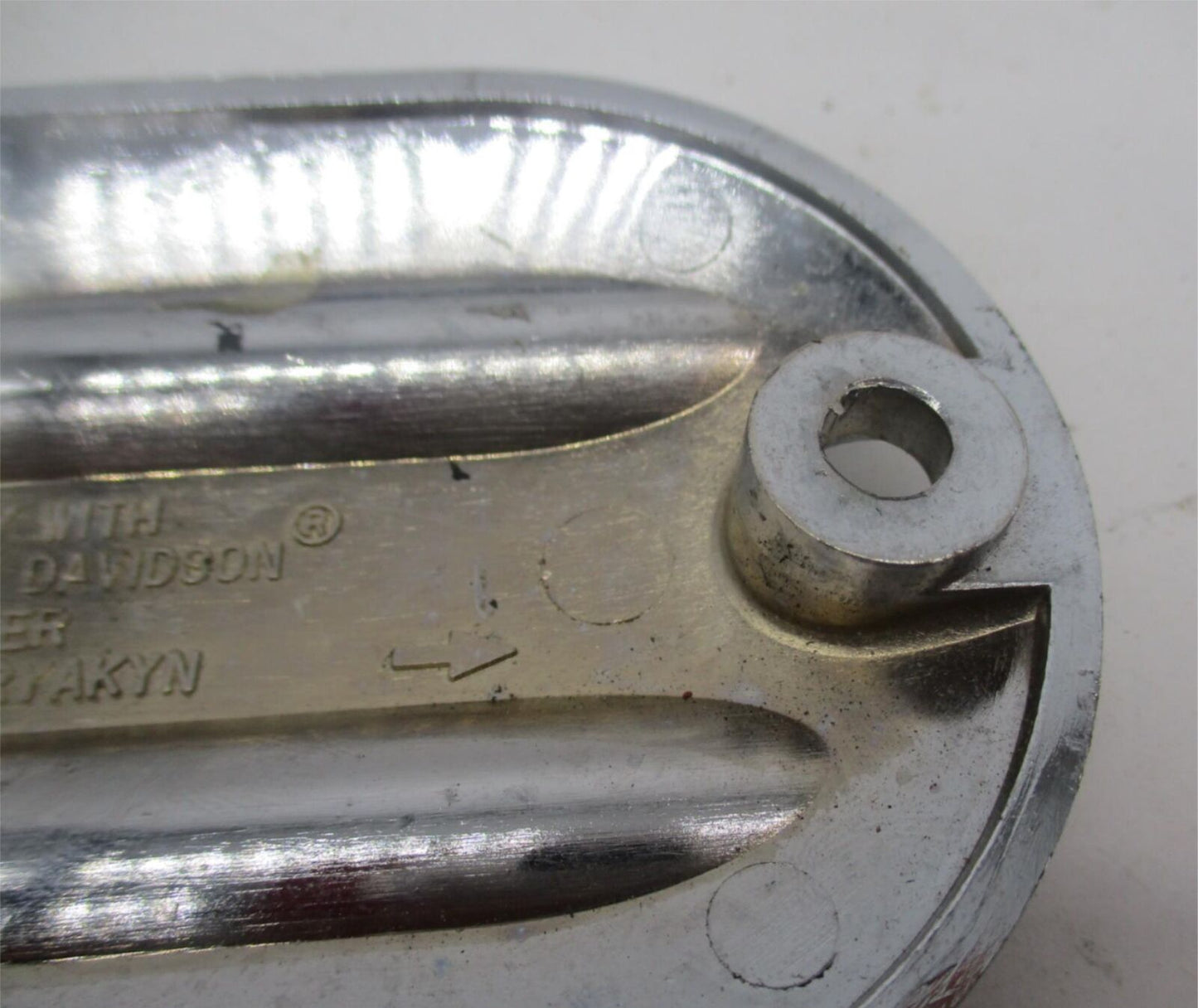 Harley Davidson Chrome Grooved Outer Primary Inspection Cover