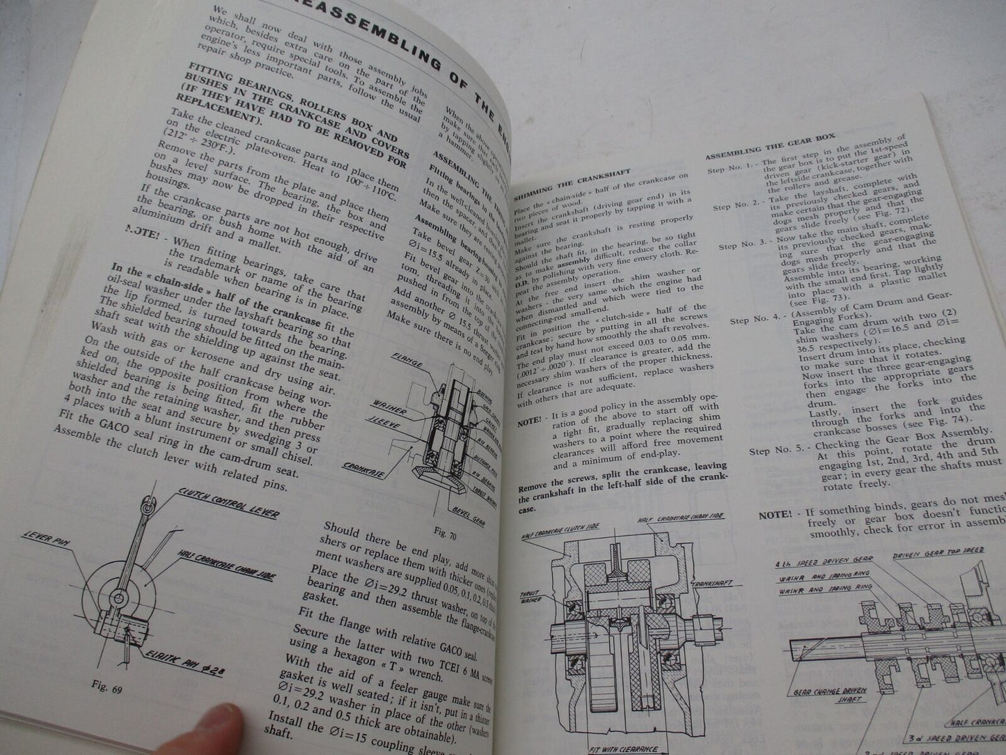 Ducati Overhead Camshaft Motorcycles Workshop Manual Book 10-00830