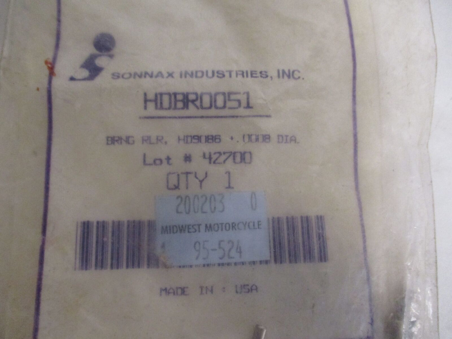 Sonnax HDBR0051 Transmission Roller Bearings +.0008