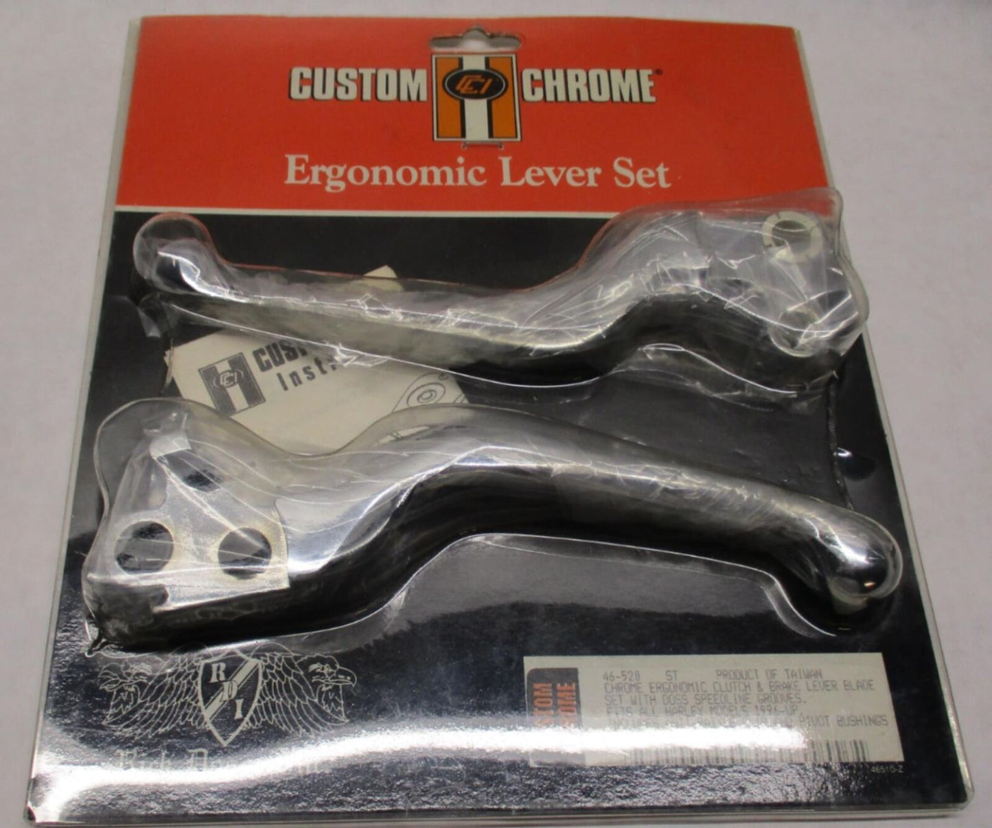 Custom Chrome Ergonomic Clutch & Brake Lever Set Blade 46-520 Doss Speedline