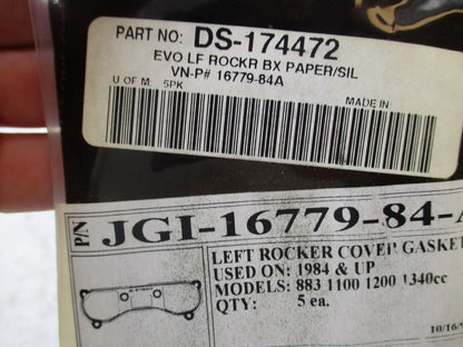 Lot of 5 Harley Davidson James Gasket Left Rocker Cover Gaskets JGI-16779-84-A