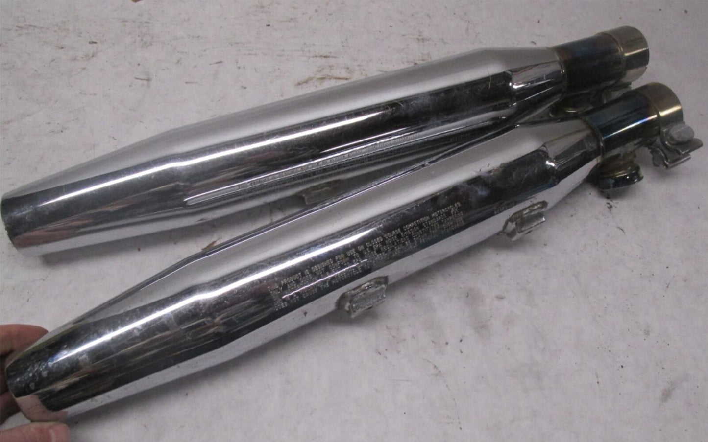 Harley Davidson Genuine Softail Screamin Eagle Mufflers 80410-01, 80409-01