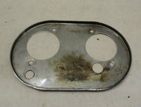 Harley Davidson Chrome Oval Dual Inlet Air Cleaner Backing Plate