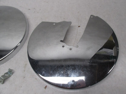 Pair of Harley-Davidson Touring Electra Glide Chrome Rotor Covers 43068-89