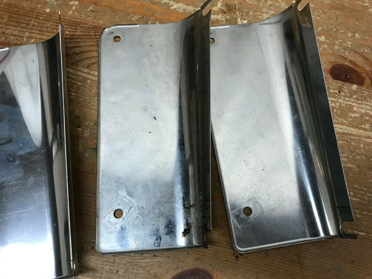 Lot of 3 Harley Chrome Fork Right side Covers 1986+ 67890-91A Fatboy Softail