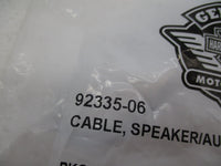 Harley Davidson Genuine NOS FLTR Cable Speaker/Audio 92335-06