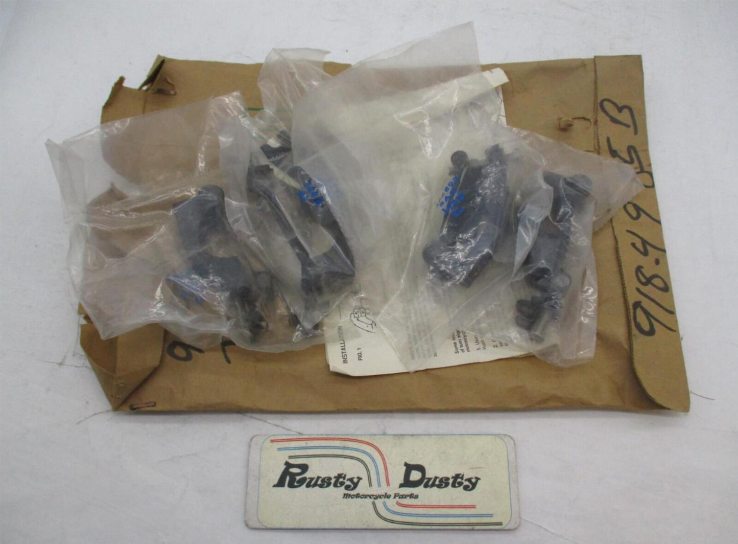 Set of 4 Harley Davidson Genuine NOS Windshield Clamps 91849-85B