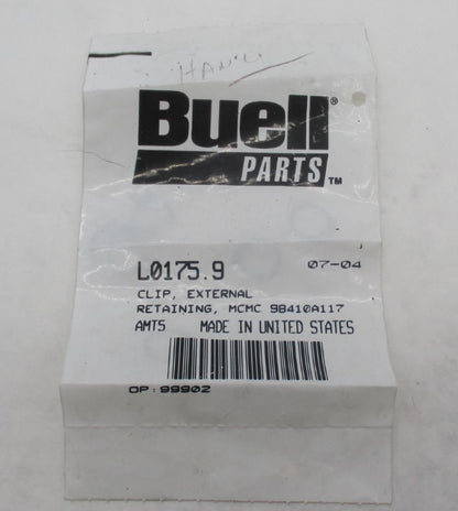 Lot of 6 Buell Harley Genuine NOS External Retaining Clips L0175.9