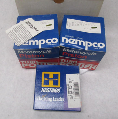 Pair of Pistons & Rings Harley Davidson 1972-85 Sportster +.010" 22253-72TA