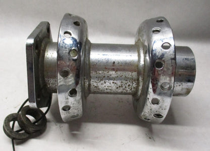 Harley Davidson Chrome Spoked Wheel Hub w/ Spacers Shovelhead Front