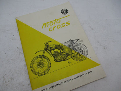 Vintage Original 1970s CZ Moto Cross Manual Book 125cc 250cc 400cc